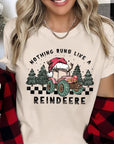 Nothing Runs Like a Reindeer Short Sleeve Graphic Tee