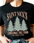 Saint Nick's Christmas Tree Farm Graphic Tee