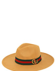 GO Charm with Stripe Band Fedora Hat