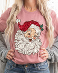 Faux Sequin Santa Graphic Tee