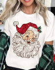 Faux Sequin Santa Graphic Tee