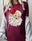 Faux Sequin Santa Graphic Tee