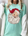 Faux Sequin Santa Graphic Tee