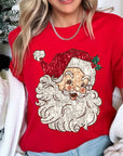 Faux Sequin Santa Graphic Tee