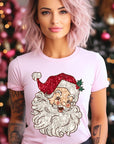 Faux Sequin Santa Graphic Tee