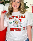 North Pole University Graphic T-Shirt