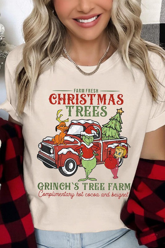 Grinch&#39;s Tree Farm Unisex Short Sleeve Graphic Tee