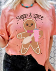 Sugar & Spice Gingerbread Christmas Short Sleeve Graphic Tee