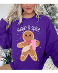 Sugar & Spice Gingerbread Christmas Unisex Fleece Sweatshirt