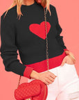 Ribbed Heart Sweater