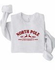 North Pole University Graphic Premium Crewneck Sweatshirt