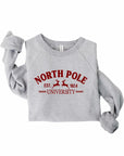 North Pole University Graphic Premium Crewneck Sweatshirt