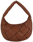 Ecostitch Puffy Woven Hobo Shoulder Bag