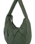 Ecostitch Puffy Woven Hobo Shoulder Bag