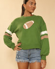 Football Knit Sweater