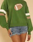 Football Knit Sweater