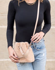 Elle Convertible Plush Top Handle Crossbody