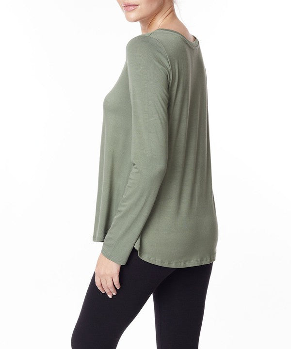 Fabina Bamboo Classic Long Sleeve Top