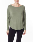 Fabina Bamboo Dolman Long Sleeve Top