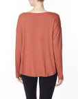 Fabina Bamboo Dolman Long Sleeve Top