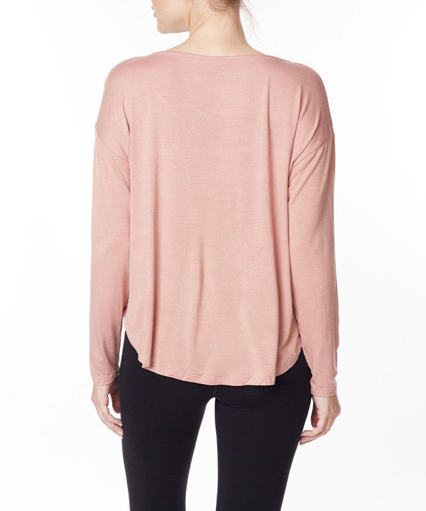 Fabina Bamboo Dolman Long Sleeve Top