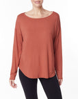 Fabina Bamboo Dolman Long Sleeve Top