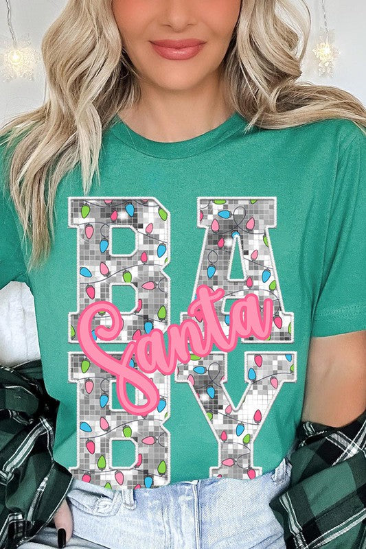 Santa Baby Sequin Graphic Tee