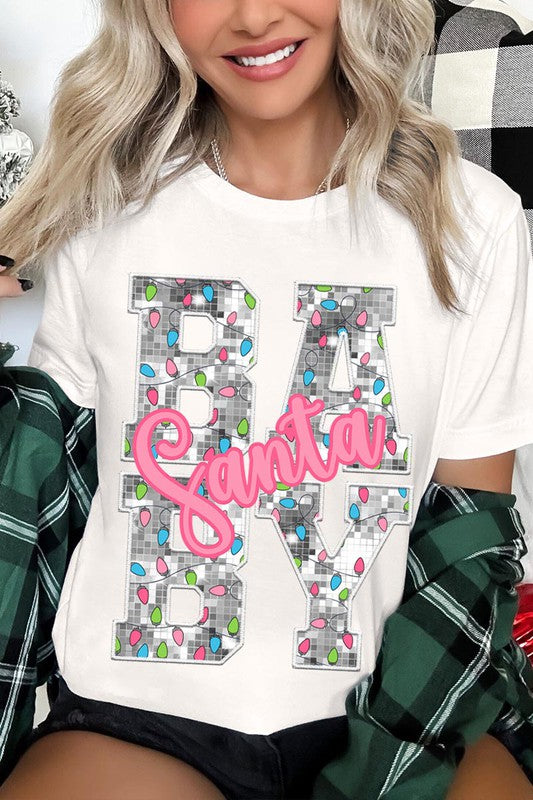 Santa Baby Sequin Graphic Tee