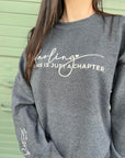 Plus Size Darling This Is Just A Chapter Sweatshirt