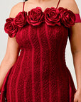 Athina Enchanting Rose Off-Shoulder Dress