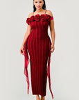 Athina Enchanting Rose Off-Shoulder Dress