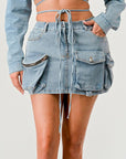 Athina Denim Daze Wrap Skirt