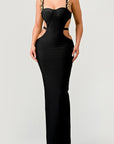 Athina Gold Hearts Cut Out Bandage Dress