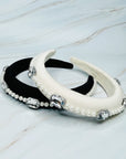 Pearls And Jewels Lined Headband