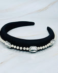 Pearls And Jewels Lined Headband