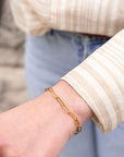 Luxe Gold Paperclip Bracelet