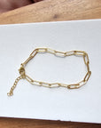 Luxe Gold Paperclip Bracelet