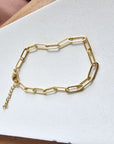 Luxe Gold Paperclip Bracelet