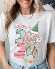 Happy New Year 2024 Disco Ball Graphic Tee