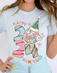 Happy New Year 2024 Disco Ball Graphic Tee