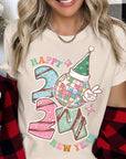 Happy New Year 2024 Disco Ball Graphic Tee