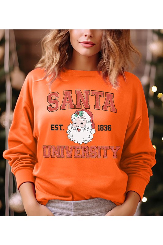 Orange best sale graphic sweatshirt