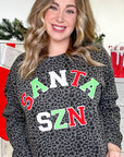 Soft Chenille Santa SZN Sweatshirt