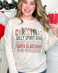 Retro Christmas Wishes Graphic BF Long Sleeve