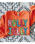 Holly Jolly Sequin Fleece Sweatshirt