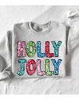 Holly Jolly Sequin Fleece Sweatshirt