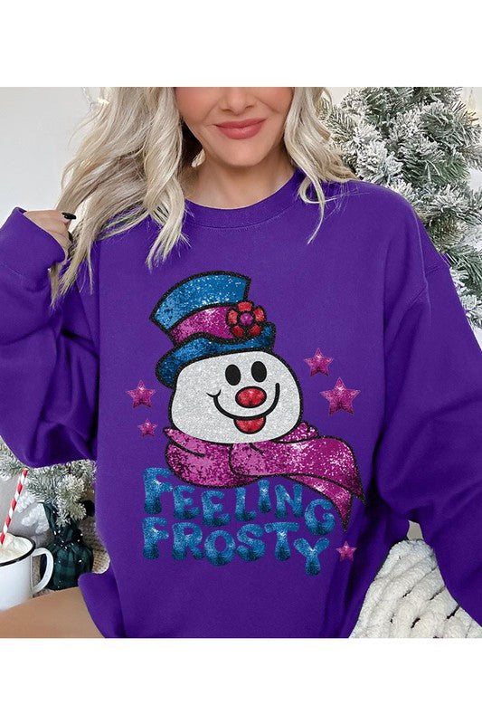 Feeling Frosty Unisex Fleece Sweatshirt