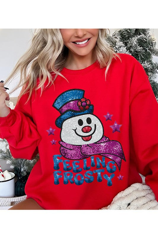 Feeling Frosty Unisex Fleece Sweatshirt