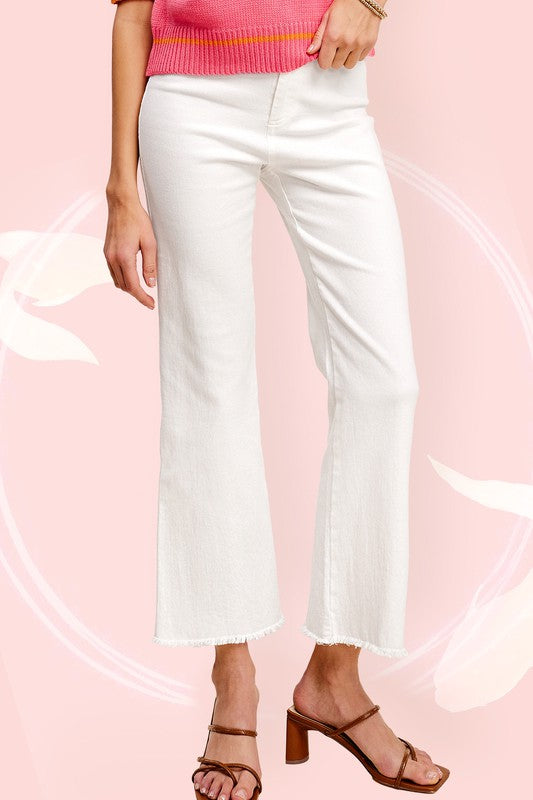 La Miel Soft Washed Stretchy High Rise Pants