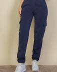 Side Pocket Drawstring Waist Sweatpants